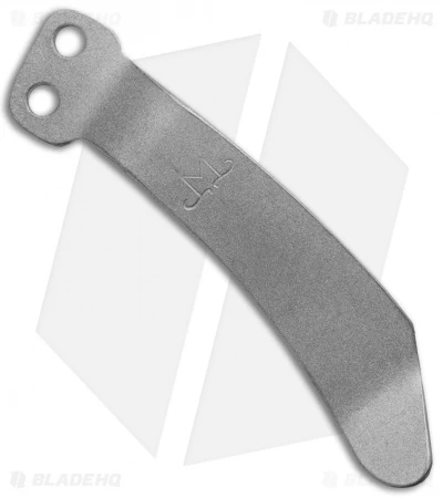 Maverick Customs Titanium Microtech Stitch Pocket Clip - Gray Titanium 1 Maverick Customs Titanium Microtech Stitch Pocket Clip - Gray Titanium