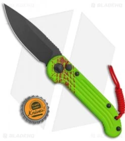 Microtech LUDT Zombie Edition Automatic Knife (3.4" Black) 135-1Z -Knife Discounts Store Microtech LUDT Zombie Edition Auto Black 135 1Z BHQ 113538 jr bottlecap