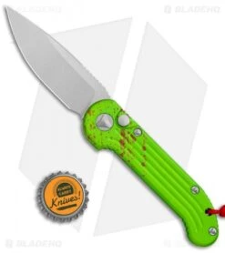 Microtech LUDT Zombie Edition Automatic Knife (3.4" Stonewash) 135-10Z -Knife Discounts Store Microtech LUDT Zombie Edition Auto SW 135 10Z BHQ 113540 jr bottlecap