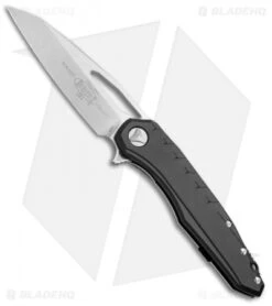 Microtech Sigil MK6 Frame Lock Knife Black Aluminum/Ti (3.75" Stonewash)