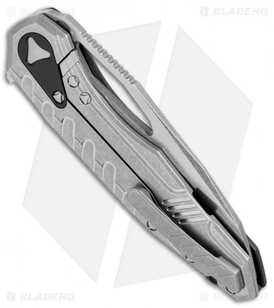 Microtech Sigil MK6 Frame Lock Knife Black Aluminum/Ti (3.75" Stonewash) 3 Microtech Sigil MK6 Frame Lock Knife Black Aluminum/Ti (3.75" Stonewash) - Image 3