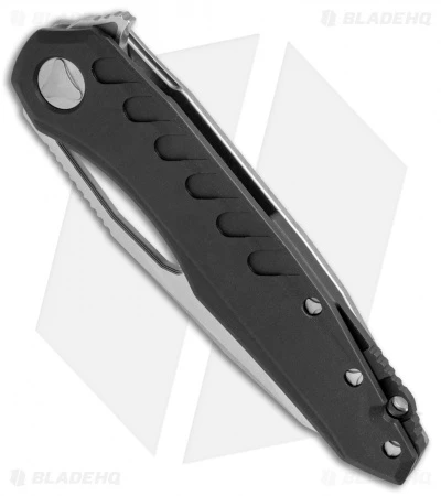 Microtech Sigil MK6 Frame Lock Knife Black Aluminum/Ti (3.75" Stonewash) 2 Microtech Sigil MK6 Frame Lock Knife Black Aluminum/Ti (3.75" Stonewash) - Image 2