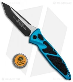 Microtech Socom Elite T/E Automatic Knife Turquoise (4" Two-Tone) 161A-1TQ -Knife Discounts Store Microtech Socom Elite TE Auto Turquoise TT 161A 1TQ BHQ 98341 jr bottlecap