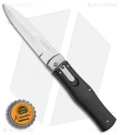 Mikov 241 Predator Lever Lock Bayo Automatic Knife Black Pocket Clip (3.75" SW) -Knife Discounts Store Mikov 241 Predator Lever Lock Bayo Automatic Knife Black Clip 3.75 Polish BHQ 114733 LS Bottlecap