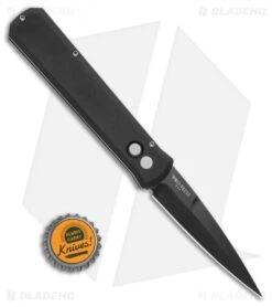 Pro-Tech Godfather Automatic Knife Black Left Hand (4" Black) 921-LH -Knife Discounts Store Pro Tech Godfather Automatic Knife Black Left Hand 4in Black 921 LH BHQ 113959 LS Bottlecap