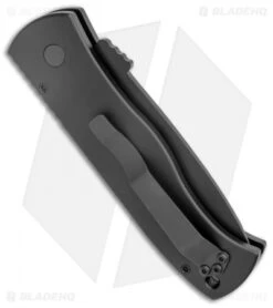 Pro-Tech Emerson CQC7 Operator Tanto Auto Knife Black Aluminum (3.25" Black) -Knife Discounts Store Pro Tech Strider SnG Operator Series GXII Auto Tritium Black BHQ 136050 jr side