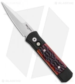 Pro-Tech Godson Automatic Knife Amber Jigged Bone (3.15" Satin) 761