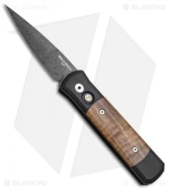 Pro-Tech Custom Godson Automatic Knife Koa Wood (3.15" Damascus) 7KOA-DM