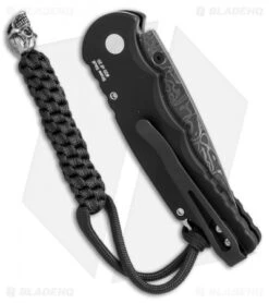 Pro-Tech Lerch TR-5 Ltd. Edition Skull Spring Assisted Knife (3.25" Damascus) -Knife Discounts Store Protech lerch TR 5 ltd skull damascus BHQ 52203 er side