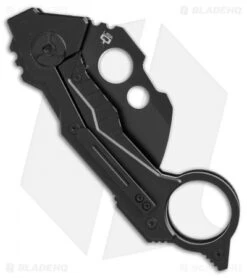 Quartermaster B.A. Baracas QTR-2ZLT Karambit Frame Lock Knife (2.25" Limo Tint) -Knife Discounts Store Quartermaster BA baracas OTR 2ZLT karambit limo tint BHQ 23852 er side