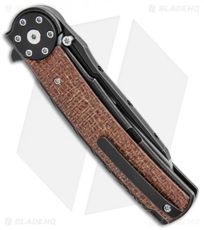 Reate Knives Reate J.A.C.K. 2.0 Integral Frame Lock Knife Black PVD Ti/Micarta (3.94" Satin) 3 Reate Knives Reate J.A.C.K. 2.0 Integral Frame Lock Knife Black PVD Ti/Micarta (3.94" Satin) - Image 3