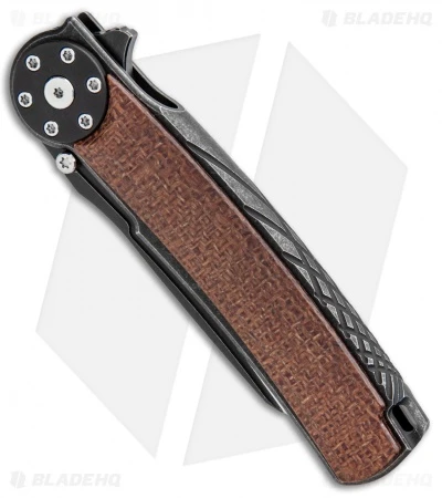 Reate Knives Reate J.A.C.K. 2.0 Integral Frame Lock Knife Black PVD Ti/Micarta (3.94" Satin) 2 Reate Knives Reate J.A.C.K. 2.0 Integral Frame Lock Knife Black PVD Ti/Micarta (3.94" Satin) - Image 2