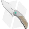 Reate Knives Reate Bharucha T3000 Frame Lock Green Micarta/Ti Green Screws (3" Satin)