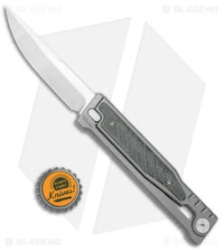 Reate Knives Reate EXO Drop Point Gravity Knife Titanium/Black Micarta (3.75" Satin) -Knife Discounts Store Reate EXO DP Gravity Knife Ti Black Micarta Satin BHQ 140056 jr bottlecap