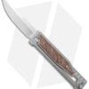 Reate Knives Reate EXO Drop Point Gravity Knife Titanium/Burlap Micarta (3.75" Satin)