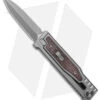 Reate Knives Reate EXO-M Double Edge Gravity Knife Titanium/Burlap Micarta (2.95" SW)