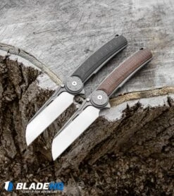 Reate Knives Reate J.A.C.K. 2.0 Integral Frame Lock Knife Blasted Ti/Micarta (3.94" Satin) -Knife Discounts Store Reate J.A.C.K. 2.0 Integral Frame Lock Knife Blasted Ti Micarta Satin BHQ 103234 kp stump web