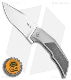 Reate Knives Bharucha T3000 Carbon Fiber Bead Blast (3" Satin) -Knife Discounts Store Reate Knives Bharucha T3000 Carbon Fiber Bead Blast 3in Satin BHQ 115090 LS Bottlecap