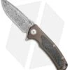 Reate Knives Mini Horizon-D Frame Lock Knife CF/Bronze Ti (3.4" Damasteel)