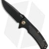 Reate Knives Mini Horizon-D Knife Black Ti W/Carbon Fiber Inlay (3.4" Black)