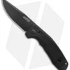 SOG Knives SOG-TAC AU Drop Point Automatic Knife Black Aluminum (3.4" Black)