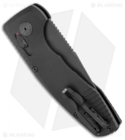 SOG Knives SOG-TAC AU Compact Automatic Knife Black (3" Black Serr) 6 SOG Knives SOG-TAC AU Compact Automatic Knife Black (3" Black Serr) -Knife Discounts Store SOG Knives SOG TAC AU Compact Auto Black Black Serr 15 38 08 57 BHQ 119253 jr side