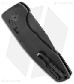 SOG Knives SOG-TAC AU Compact Tanto Automatic Knife Aluminum (2.9" Black) 6 SOG Knives SOG-TAC AU Compact Tanto Automatic Knife Aluminum (2.9" Black) -Knife Discounts Store SOG Knives SOG TAC AU Compact Auto Tanto Black Black BHQ 119254 jr side