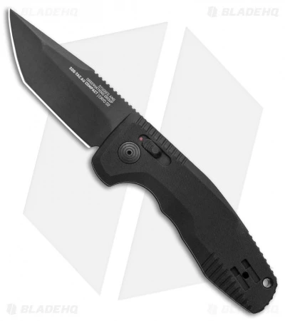 SOG Knives SOG-TAC AU Compact Tanto Automatic Knife Aluminum (2.9" Black) 1 SOG Knives SOG-TAC AU Compact Tanto Automatic Knife Aluminum (2.9" Black)