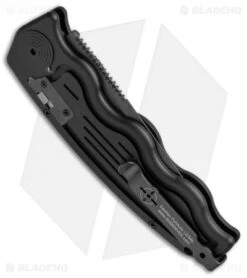 SOG-TAC Clip Point Automatic Knife (3.5" Black) ST-02 -Knife Discounts Store SOG TAC Clip Point Black ST 02 BHQ 7512 jr side