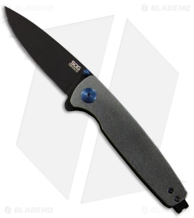 SOG Twitch III Spring Assisted Knife Gunmetal Gray/Blue (3.1" Black) 11-15-03-43 1 SOG Twitch III Spring Assisted Knife Gunmetal Gray/Blue (3.1" Black) 11-15-03-43