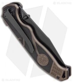 S&W SWAT II Thumb Stud Spring Assisted Knife (3.5" Black) -Knife Discounts Store SW SWAT II Thumb Stud Spring Assisted Knife Black BHQ 93637 kp side jr