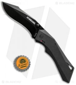Schrade Shiznit MAGIC Spring Assisted Knife Black (3.375" Black) -Knife Discounts Store Schrade Shiznit MAGIC SA Black Black SCHA13B BHQ 61999 jr bottlecap
