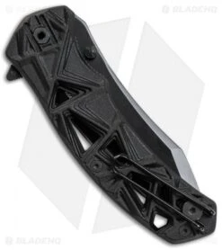 Schrade Shizzle MAGIC Spring Assisted Knife Black (3.375" Black) -Knife Discounts Store Schrade Shizzle MAGIC SA Black Black SCHA11B BHQ 61991 jr side