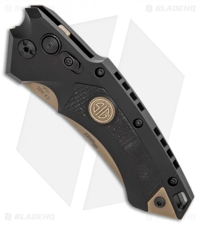 Hogue Sig Sauer EX-A05 Wharncliffe Automatic Knife Black (3.5" FDE) 36520 2 Hogue Sig Sauer EX-A05 Wharncliffe Automatic Knife Black (3.5" FDE) 36520 - Image 2