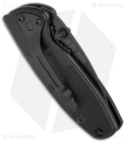 Smith & Wesson Medium S.O.R.T. Spring Assisted Knife Black (2" Black Serr) -Knife Discounts Store Smith Wesson S.O.R.T. Medium Black Black Serr SWSORTBMS BHQ 4111 jr side