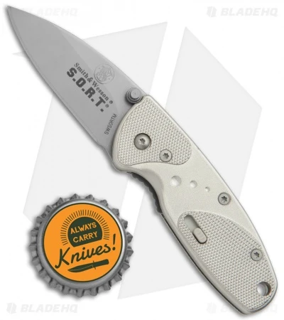 Smith & Wesson Medium S.O.R.T. Spring Assisted Knife Champagne (2" Bead Blast) 4 Smith & Wesson Medium S.O.R.T. Spring Assisted Knife Champagne (2" Bead Blast) - Image 4