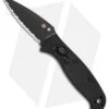 Spyderco Autonomy 2 Automatic Knife Black G-10 (3.5" Black Full Serr LC200N)