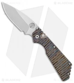 Strider + Pro-Tech Custom PT Automatic Knife Tiger Stripe Ti (2.75" Satin/SW)
