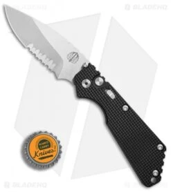 Strider + Pro-Tech SnG Automatic Knife Knurled W/Safety (3.5" Stonewash Serr) 7 Strider + Pro-Tech SnG Automatic Knife Knurled W/Safety (3.5" Stonewash Serr) -Knife Discounts Store Strider Protech SnG knurled safety sw serr BHQ 36970 er bottlecap