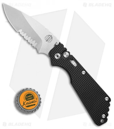 Strider + Pro-Tech SnG Automatic Knife Knurled W/Safety (3.5" Stonewash Serr) 4 Strider + Pro-Tech SnG Automatic Knife Knurled W/Safety (3.5" Stonewash Serr) - Image 4