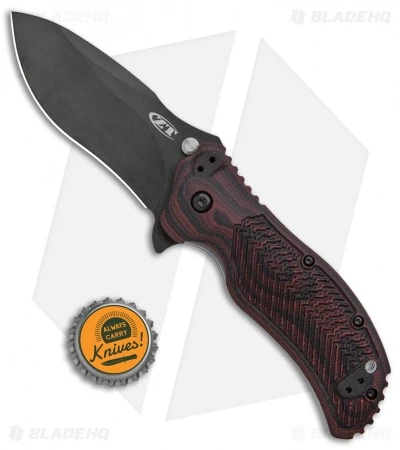 Zero Tolerance 0350 Assisted Opening Knife Black Cherry G-10 (3.25" Black) 5 Zero Tolerance 0350 Assisted Opening Knife Black Cherry G-10 (3.25" Black) - Image 5
