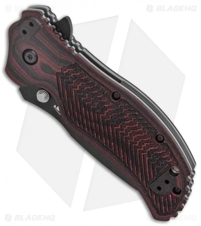 Zero Tolerance 0350 Assisted Opening Knife Black Cherry G-10 (3.25" Black) 2 Zero Tolerance 0350 Assisted Opening Knife Black Cherry G-10 (3.25" Black) - Image 2