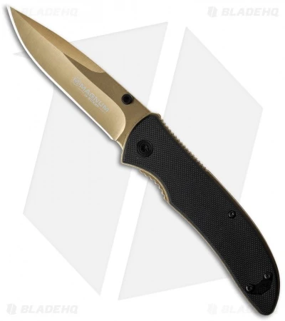 Boker Magnum Black Gold Spring Assisted Knife (3.25" Gold) 01RY111 1 Boker Magnum Black Gold Spring Assisted Knife (3.25" Gold) 01RY111
