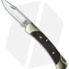 Buck Knives Buck The 55 Lockback Knife Brass/Ebony (2.375" Satin) 0055BRS