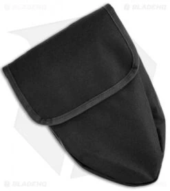 Fox Knives Folding Spade Packable Shovel W/ Nylon Pouch (Black) -Knife Discounts Store fox knives folding spade fx0171111 1 black folding shovel sheath