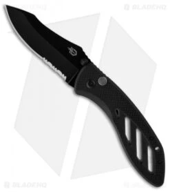 Gerber Instant Assisted Opening Knife (3.18" Black Serr) AO 2184