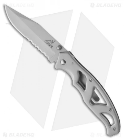 Gerber Paraframe II Frame Lock Knife (3.53" Bead Blast Serr) 48447 1 Gerber Paraframe II Frame Lock Knife (3.53" Bead Blast Serr) 48447