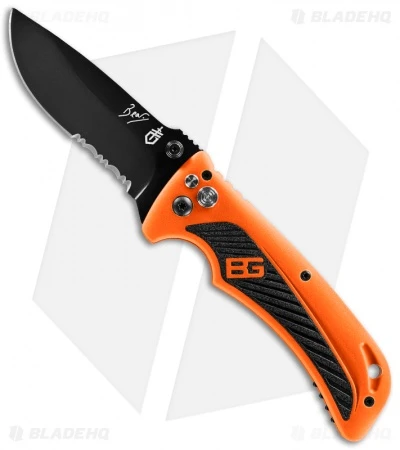 Gerber Bear Grylls Survival AO Spring Assisted Knife (3" Gray Serr) 31-002530 1 Gerber Bear Grylls Survival AO Spring Assisted Knife (3" Gray Serr) 31-002530
