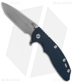 Hinderer Knives Fatty Ed. XM-18 3.5 Spanto Knife Blue/Blk G-10 Ano Ti (Working)