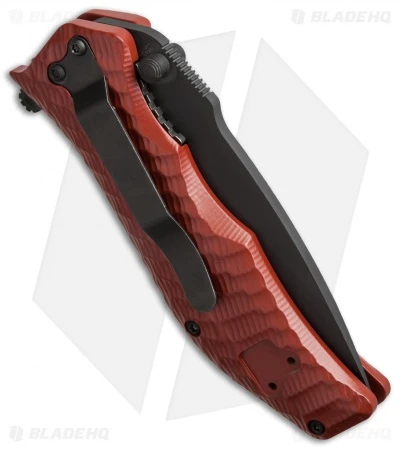 HTM Darrel Ralph Gun Hammer Torpedo Spring Assisted Knife Red (3.5" Black) 3 HTM Darrel Ralph Gun Hammer Torpedo Spring Assisted Knife Red (3.5" Black) - Image 3